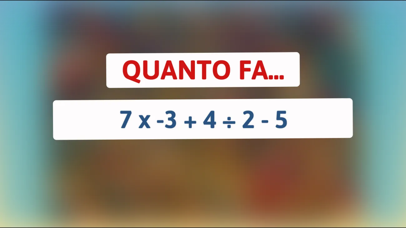 \"Solo i geni risolveranno questo semplice indovinello matematico in meno di 30 secondi!\""