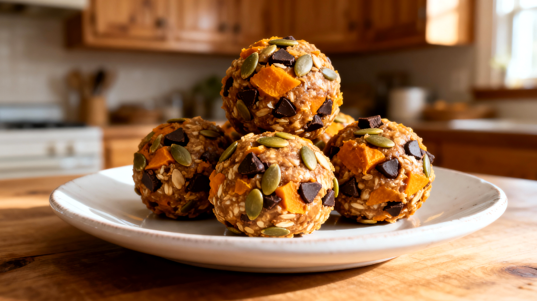 Energy balls ai semi di zucca e magnesio"