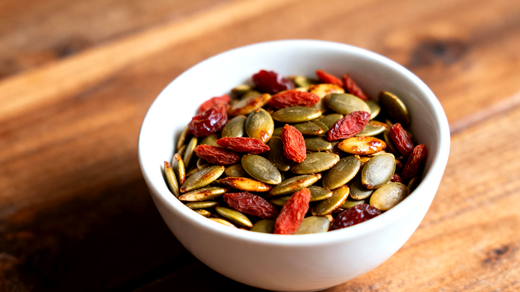 Mix di semi di zucca tostati e bacche di goji"