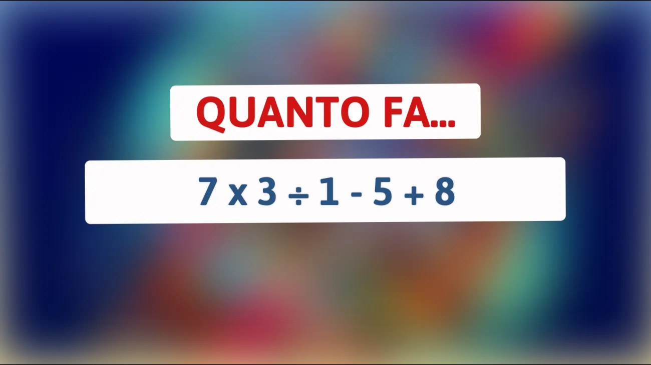 Questo indovinello matematico apparentemente semplice potrebbe farti grattare la testa! Sei abbastanza brillante per risolverlo?"