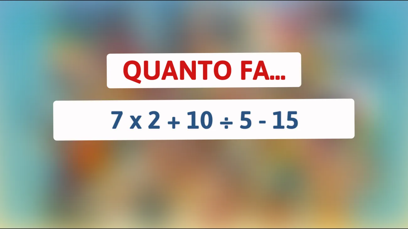 Sei davvero un genio? Solo il 1% riesce a risolverlo correttamente al primo colpo!"